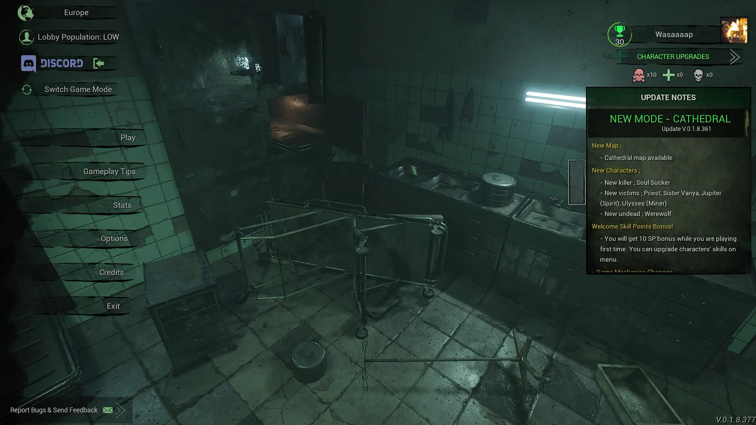 A Way to be Dead - UI Systems & Menus