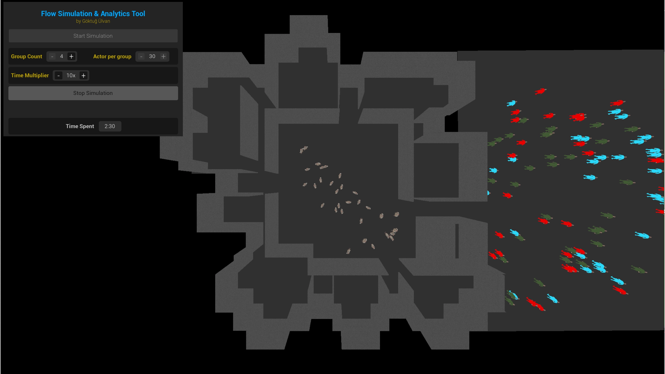 Crowd Simulation Tool